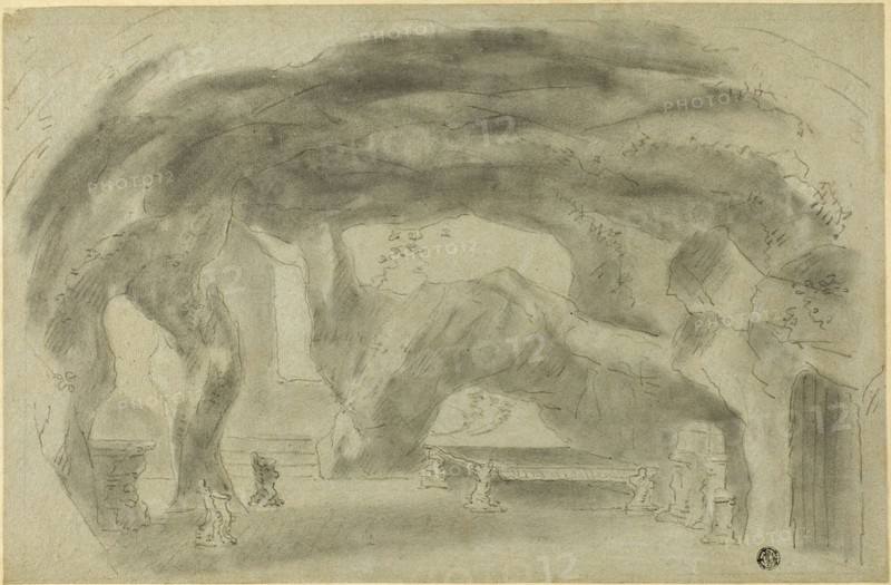 Interior of a Grotto, n.d. Creator: Richard Wilson.