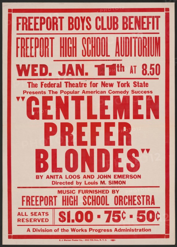 Gentlemen Prefer Blondes, [193-]. Creator: Unknown.