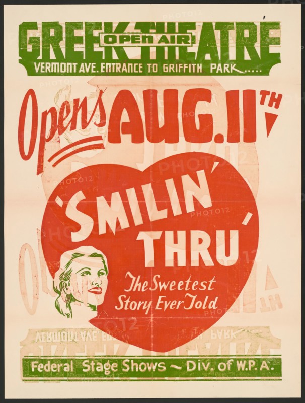 Smilin Thru, Los Angeles, [193-]. Creator: Unknown.