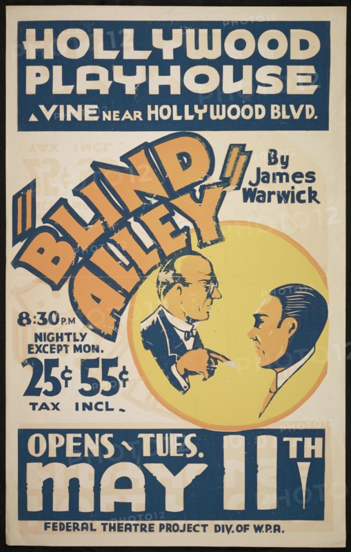 Blind Alley, Los Angeles, [193-]. Creator: Unknown.