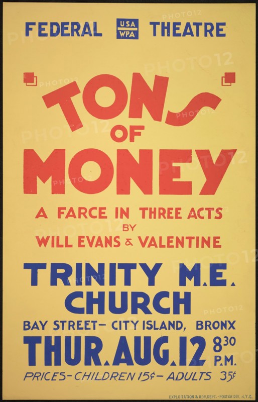 Tons of Money, New York, [1930s]. Creator: Unknown.