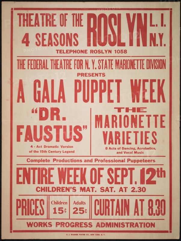Dr. Faustus, Roslyn, NY, [1930s]. Creator: Unknown.