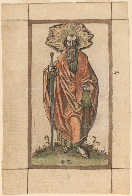 Saint Paul, early 16th century. Creator: Master WZ.