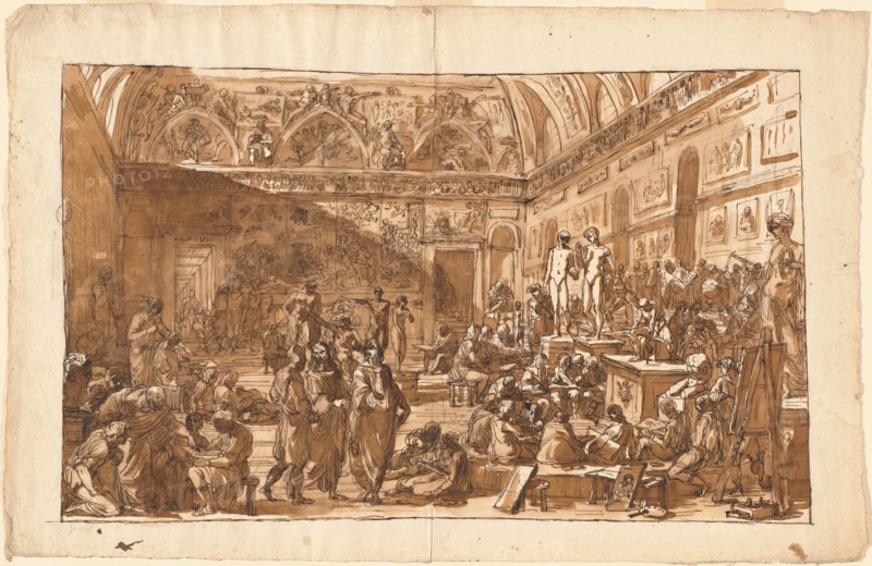 The School of Rome, c. 1795. Creator: Felice Giani.
