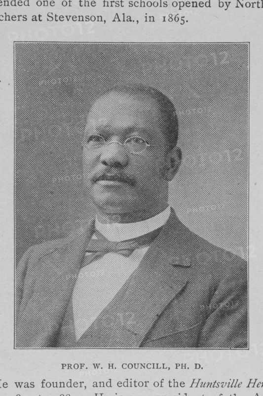 Prof. W.H. Councill, Ph.D., 1902. Creator: Unknown.