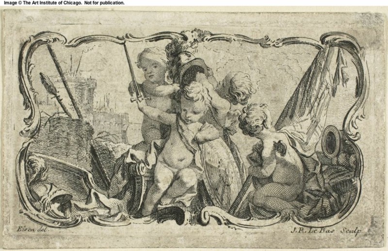 Putti at War, n.d. Creator: Jacques Philippe Le Bas.