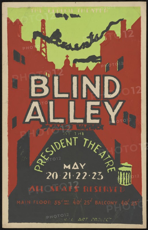 Blind Alley, Des Moines, IA, 1937. Creator: Unknown.
