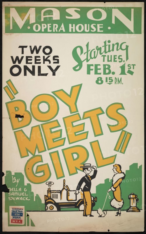 Boy Meets Girl, Los Angeles, 1938. Creator: Unknown.