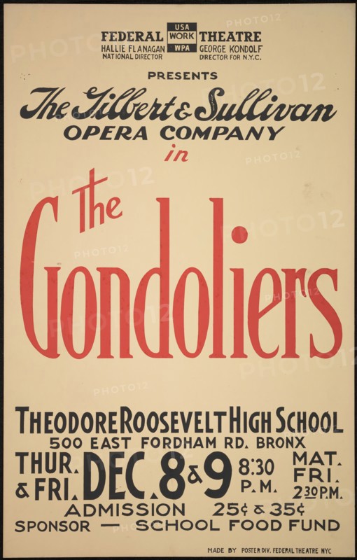 The Gondoliers, New York, [1930s]. Creator: Unknown.