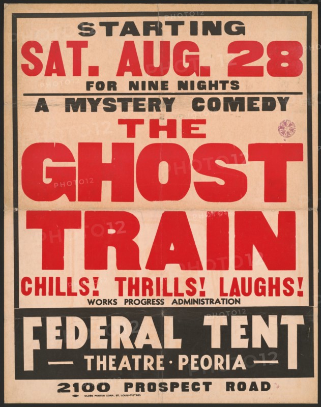 The Ghost Train, Peoria, IL, 1937. Creator: Unknown.