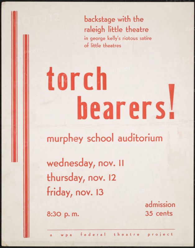 Torch Bearers!, Raleigh, NC, 1936. Creator: Unknown.