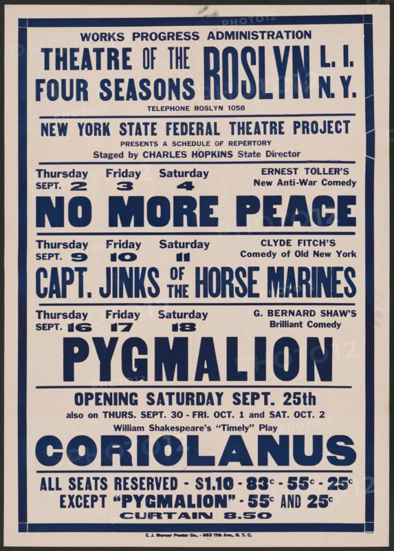 No More Peace 2, Roslyn, NY, 1937. Creator: Unknown.