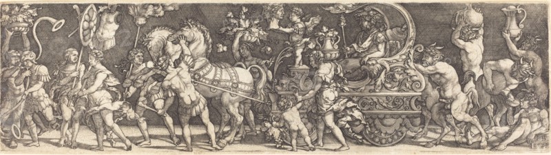 The Triumph of Bacchus, 1528. Creator: Master I. B..