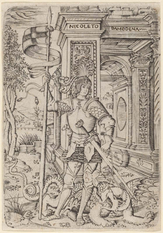 Saint George, c. 1510. Creator: Nicoletto da Modena.