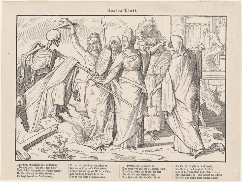 Auch ein Todtentanz I, 1849. Creator: Alfred Rethel.
