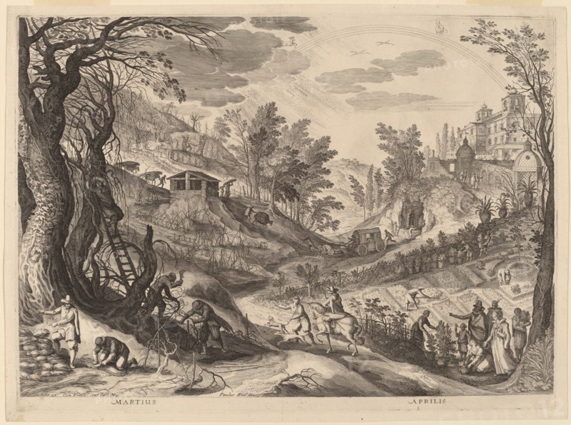 March and April, 1615. Creator: Aegidius Sadeler II.