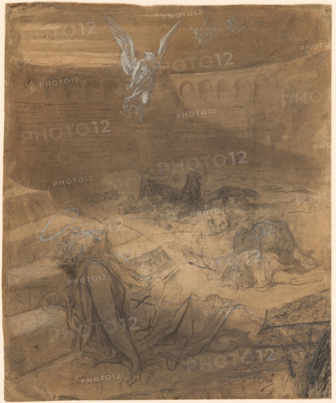 Christian Martyrs, 1869/1871. Creator: Gustave Doré.