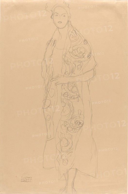 Portrait of a Woman, c. 1910. Creator: Gustav Klimt.
