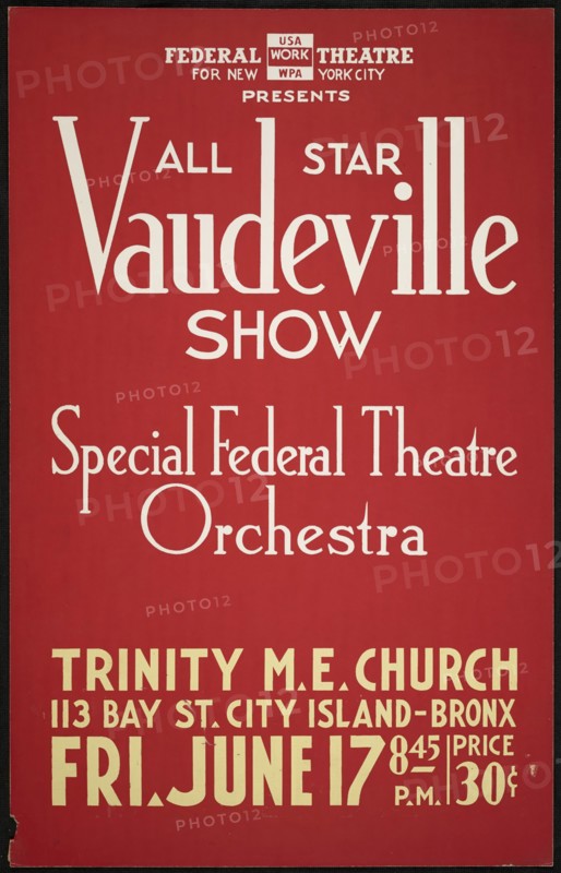 Vaudeville Show, New York, [1930s]. Creator: Unknown.