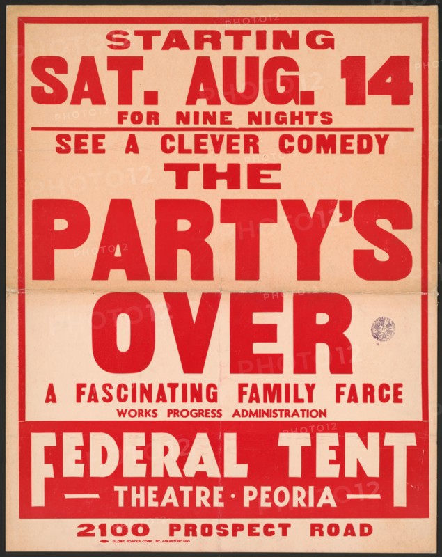 The Party's Over, Peoria, IL, 1937. Creator: Unknown.