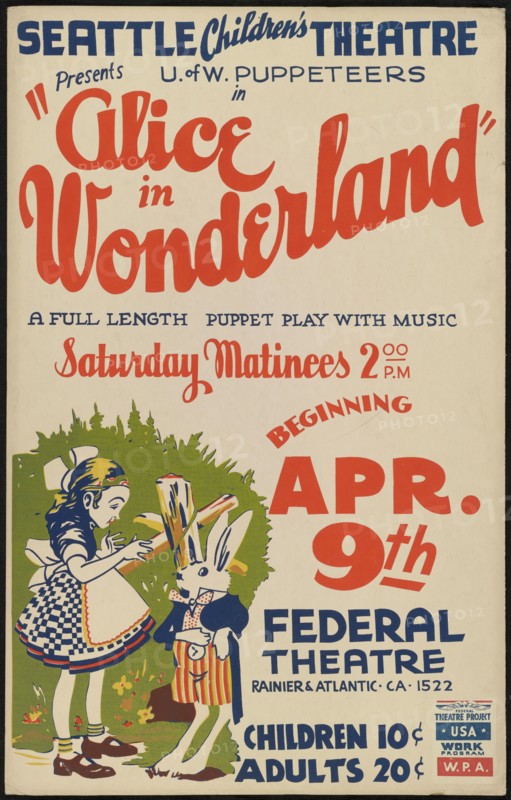 Alice in Wonderland, Seattle, 1938. Creator: Unknown.