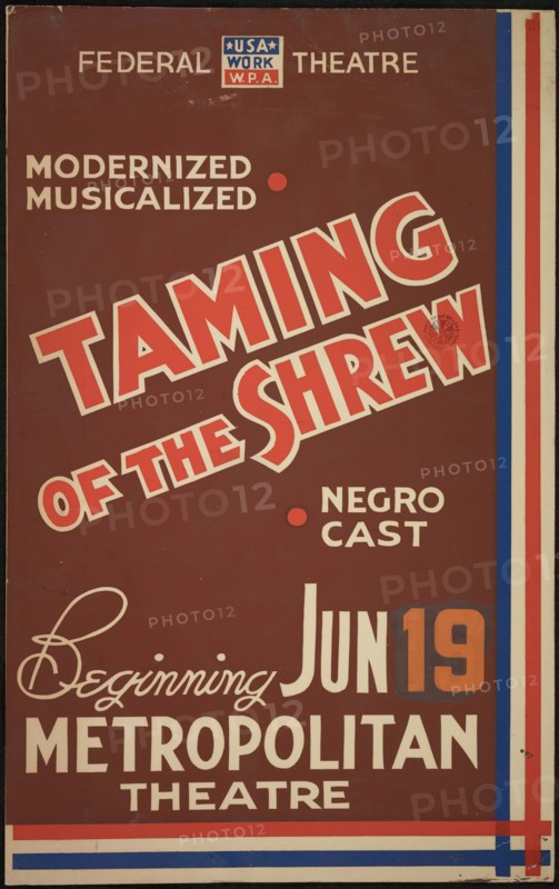 Taming of the Shrew, Seattle, 1939. Creator: Unknown.