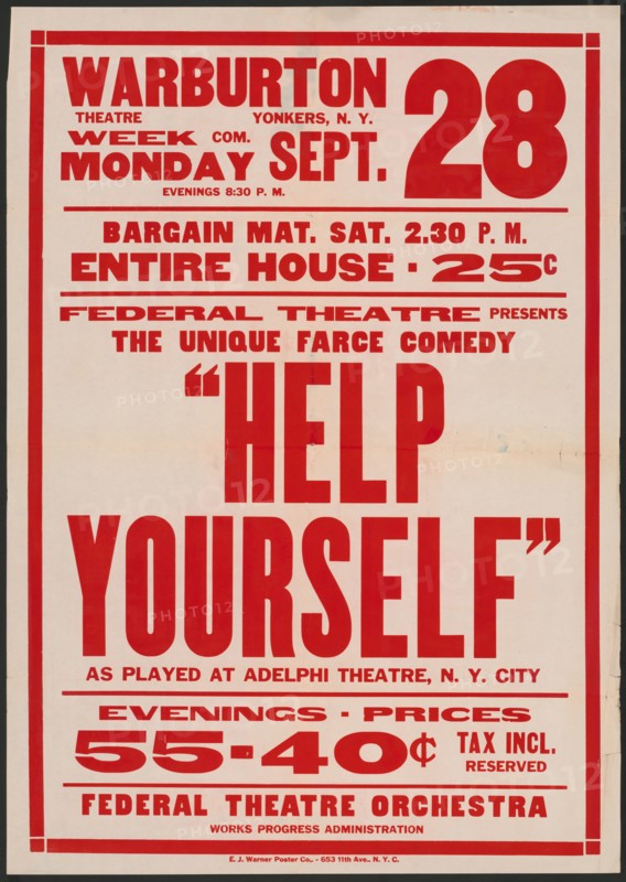 Help Yourself, Yonkers, NY, [193-]. Creator: Unknown.