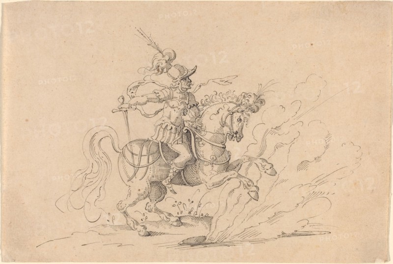 The Sacrifice of Marcus Curtius. Creator: Jost Ammon.