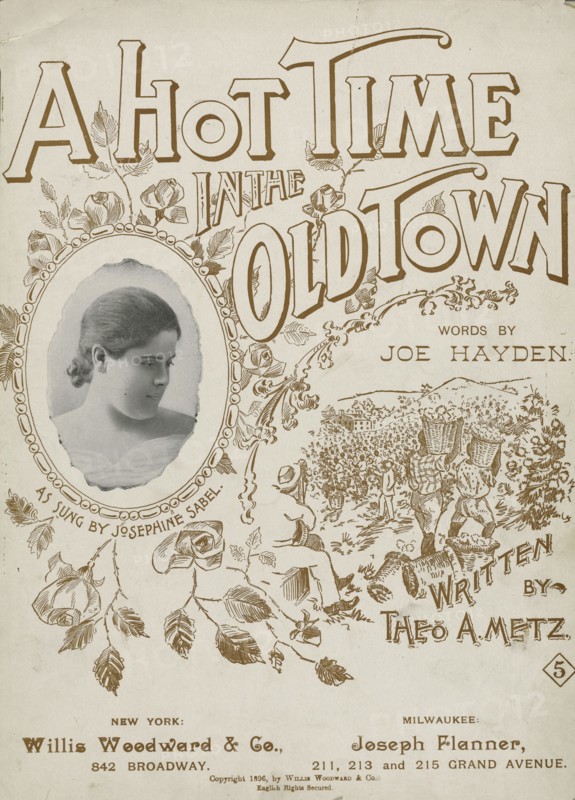 'A hot time in the old town', 1896. Creator: Unknown.