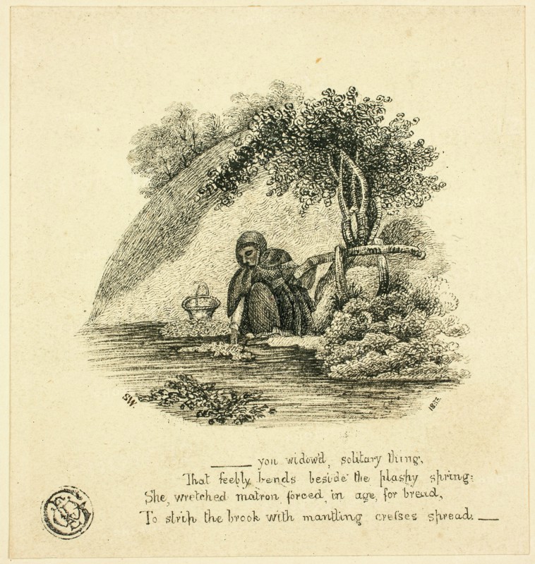 ...Yon Widow'd Solitary Thing, 1833. Creator: Unknown.