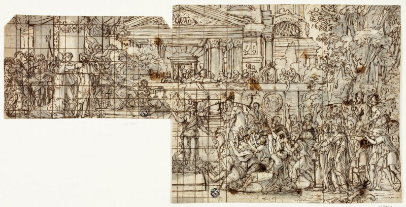 Mythological Scene: Triumph of Alexander (recto), n.d.