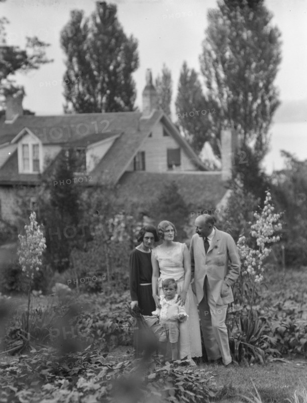 Conroy group in a garden, 1923 Creator: Arnold Genthe.