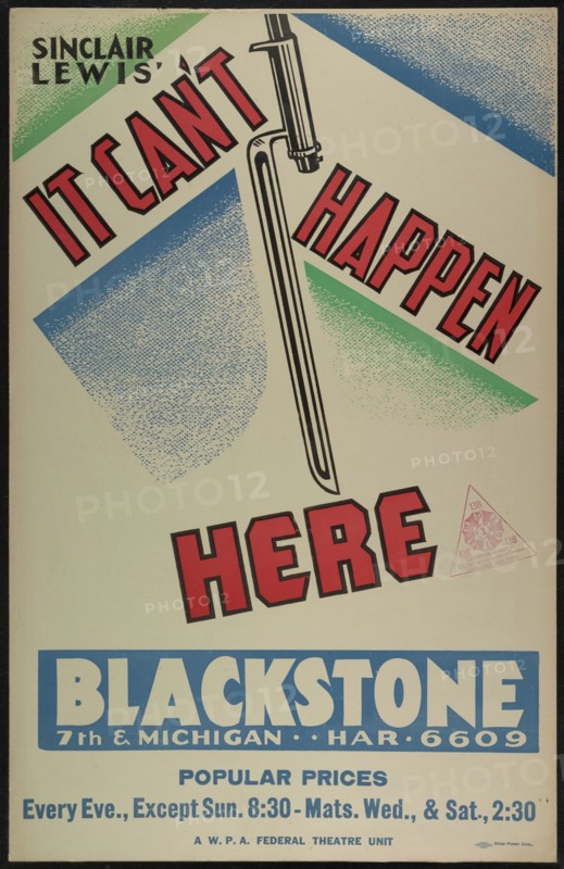 It Can't Happen Here, Chicago, 1936. Creator: Unknown.