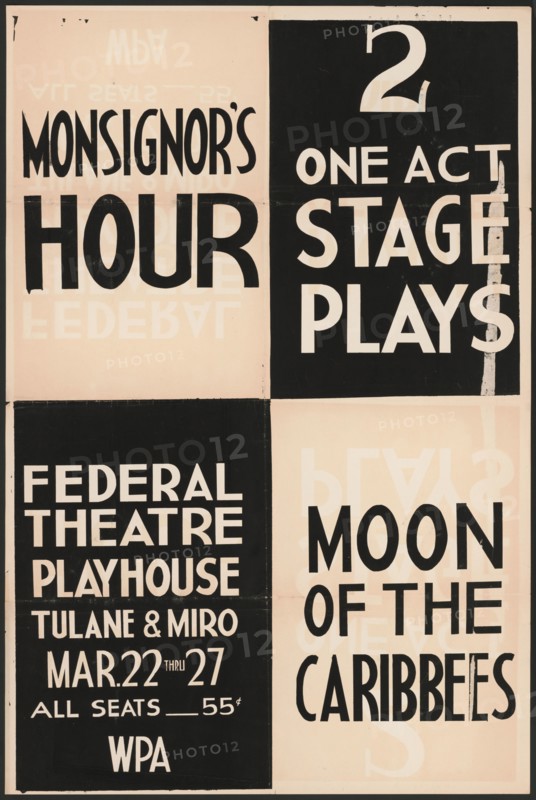 Monsignor's Hour, New Orleans, 1938. Creator: Unknown.