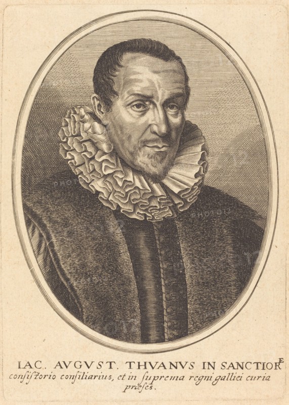 Jacques-Auguste de Thou. Creator: Balthasar Moncornet.