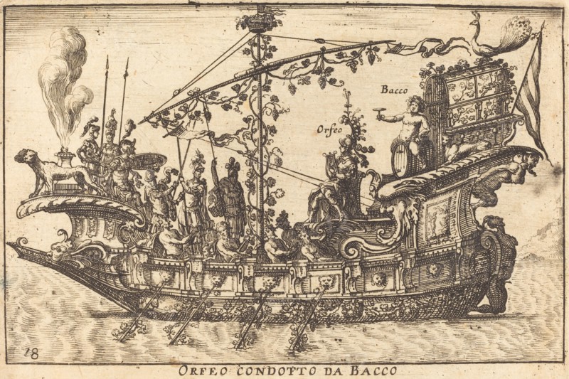 Orfeo condotto da Bacco. Creator: Balthasar Moncornet.