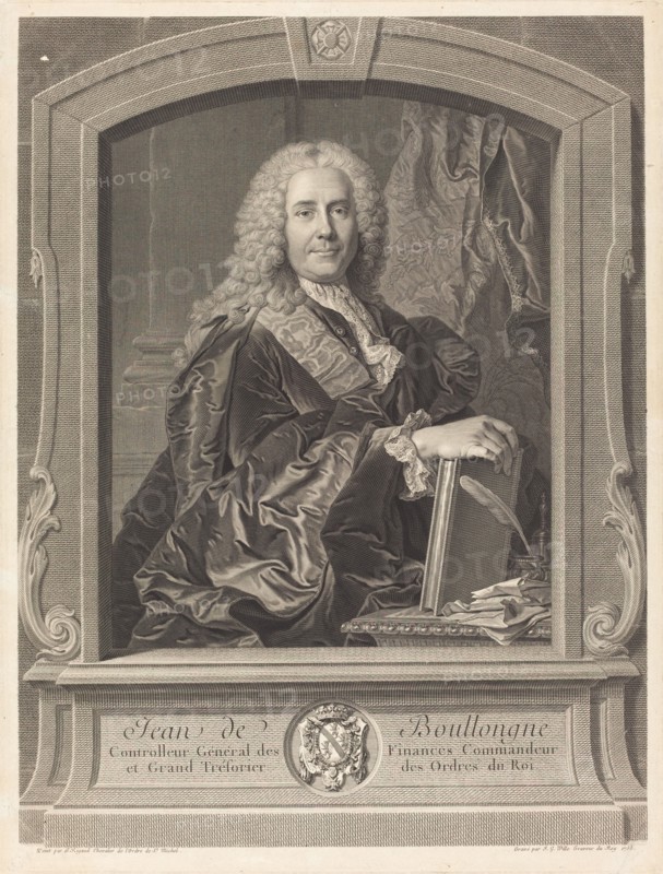 Jean de Boullongne, 1758. Creator: Johann Georg Wille.