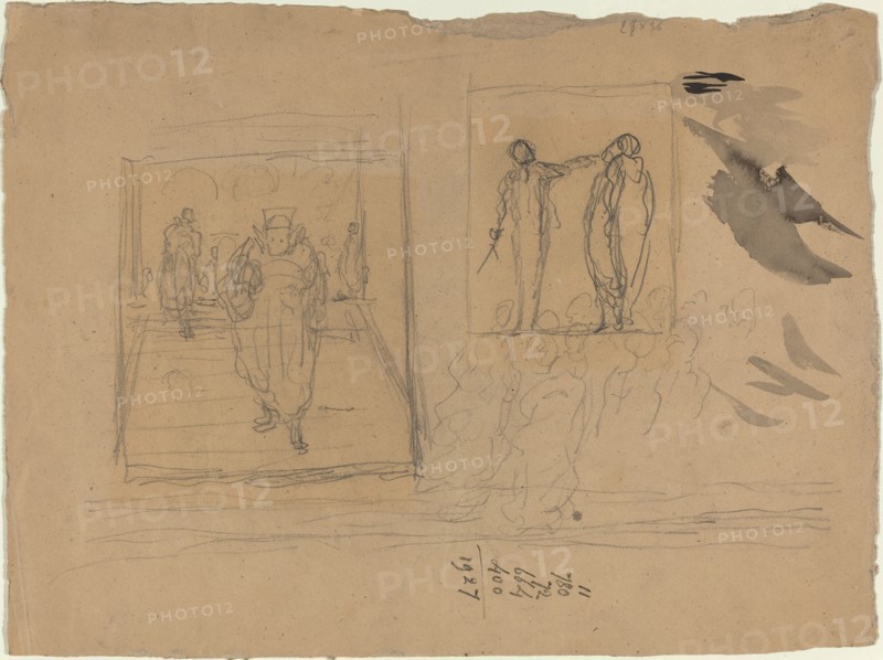 Scene in a Palace of Justice. Creator: Honore Daumier.