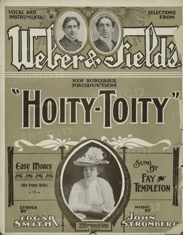 'Easy money (Ma poppy belle)', 1901. Creator: Unknown.