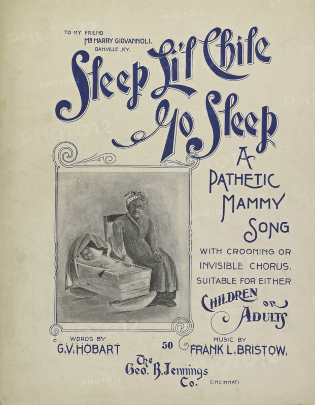 'Sleep, li'l chile, go sleep', 1900. Creator: Unknown.