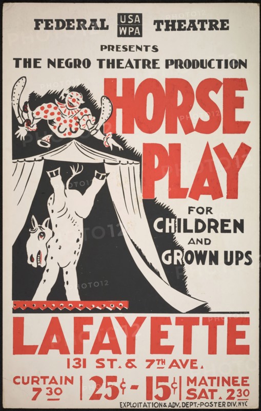 Horse Play, Harlem, New York, [193-]. Creator: Unknown.