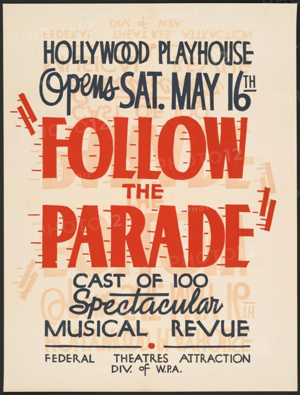 Follow the Parade, Los Angeles, 1936. Creator: Unknown.
