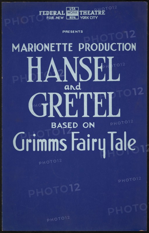 Hansel and Gretel, New York, [1930s]. Creator: Unknown.