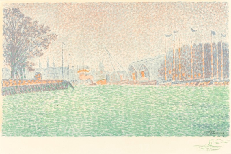 At Flushing (A Flessingue), 1895. Creator: Paul Signac.