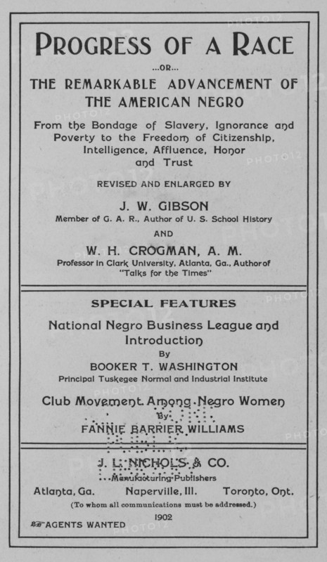 Progress of a Race, title page, 1902. Creator: Unknown.