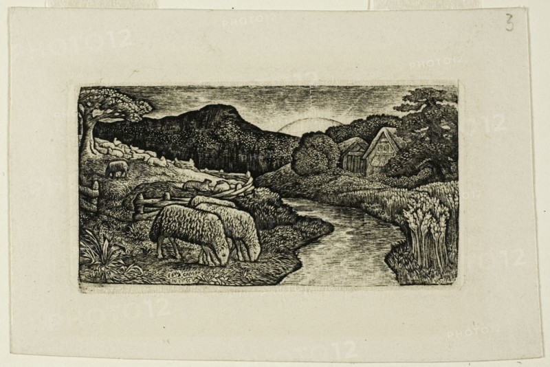 The Sheep of this Pasture, n.d. Creator: Edward Calvert.