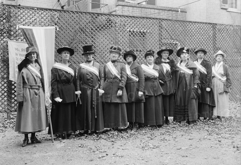 Woman Suffrage - Pickets, 1917. Creator: Harris & Ewing.
