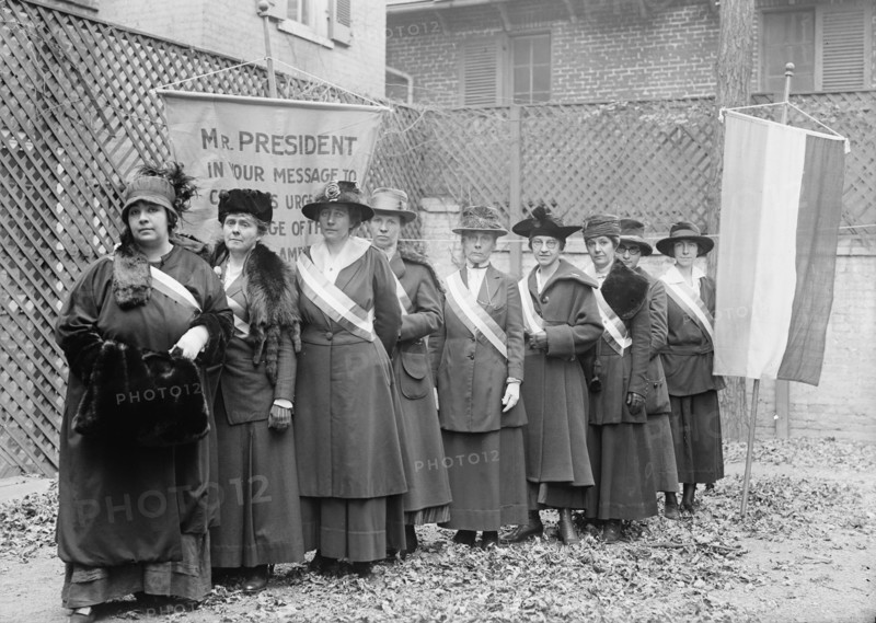 Woman Suffrage - Pickets, 1917. Creator: Harris & Ewing.