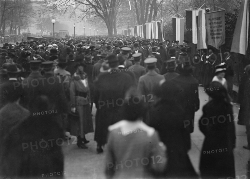 Woman Suffrage - Pickets, 1917. Creator: Harris & Ewing.