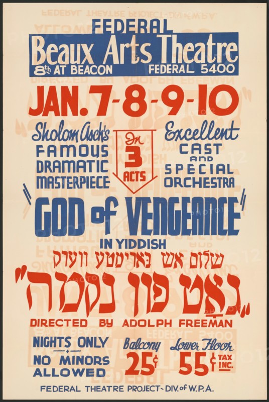 God of Vengeance, Los Angeles, [193-]. Creator: Unknown.